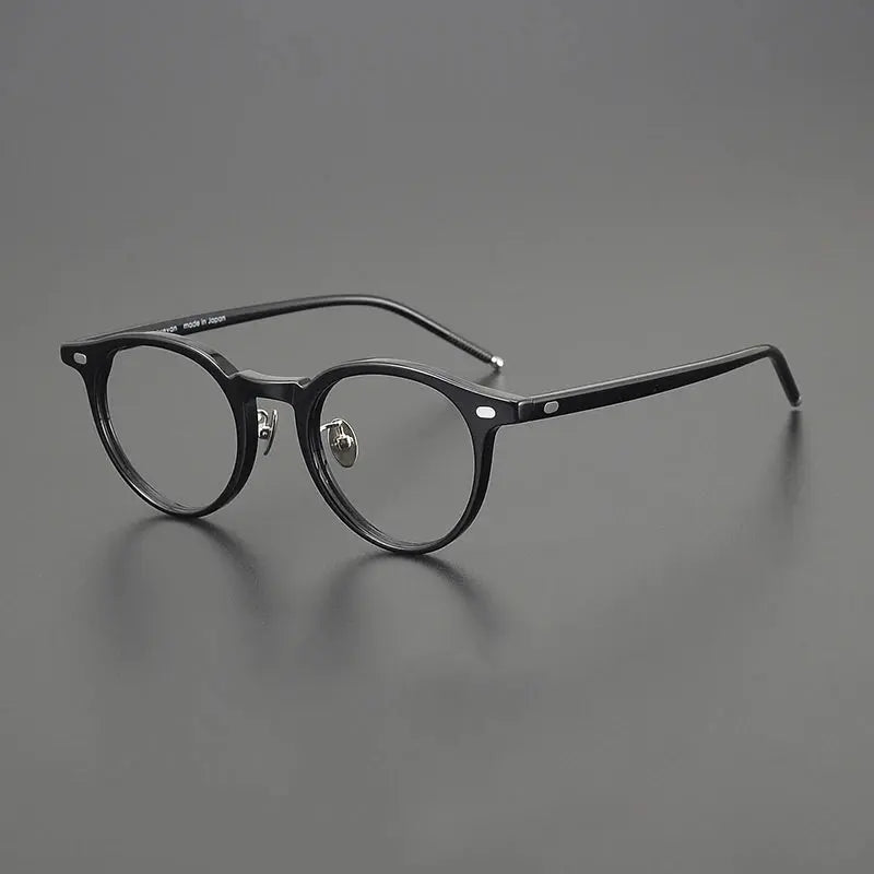 Unisex Round Full Rim Acetate Prescription Glasses 195493 — view 5 | Rx Spectacle