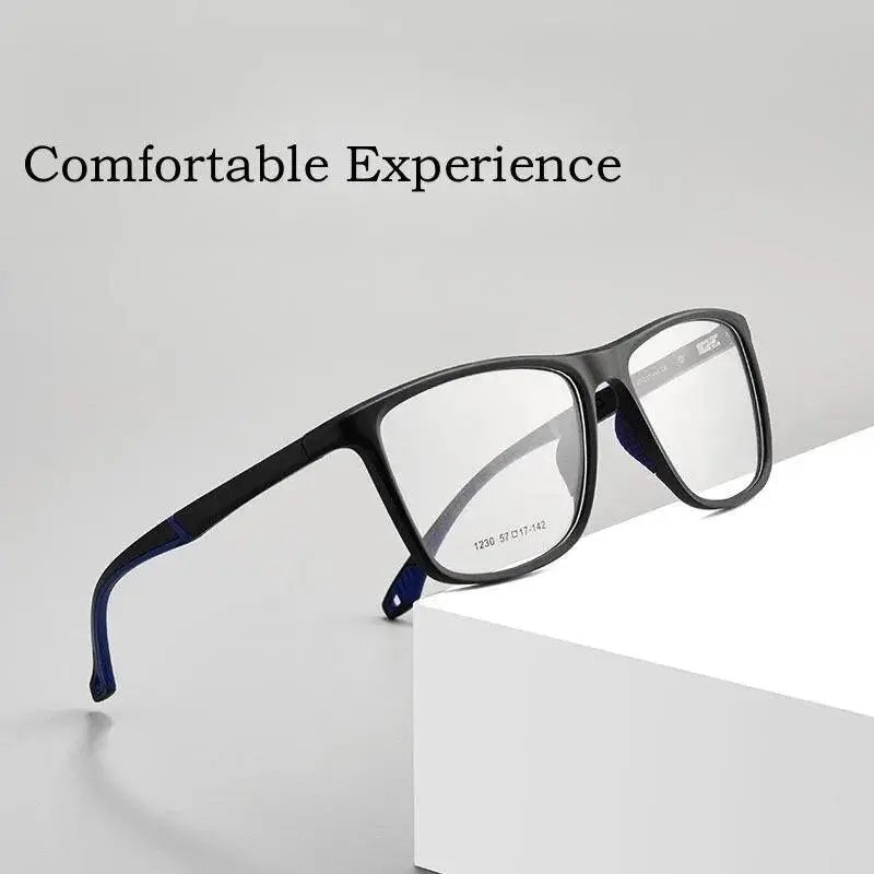 Men's Square Full Rim TR90 Sports Glasses Y1230d — view 6 | Rx Spectacle
