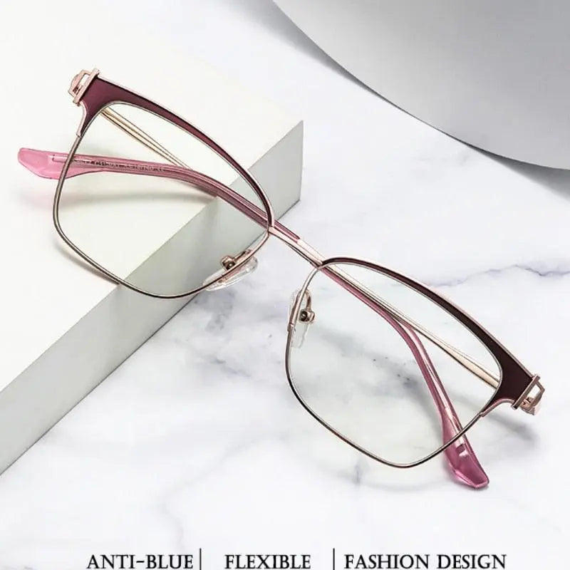 Women's Square Full Rim TR90 Prescription Glasses Js8612 — view 1 | Rx Spectacle