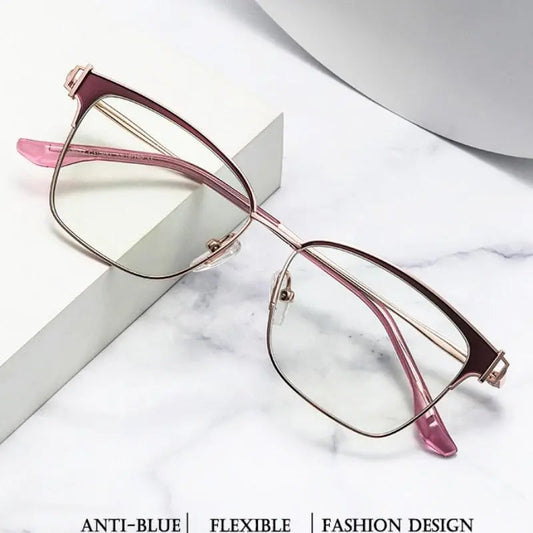 Women's Square Full Rim TR90 Prescription Glasses Js8612 — view 1 | Rx Spectacle