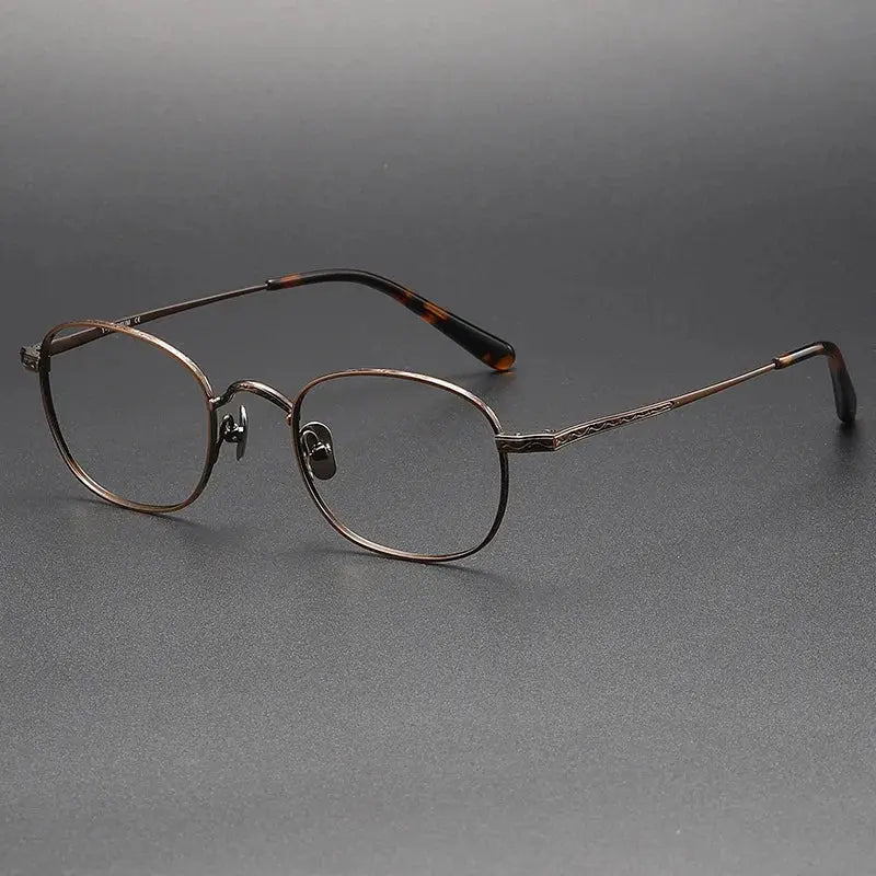 Women's Oval Full Rim Titanium Prescription Glasses 959125 — view 5 | Rx Spectacle