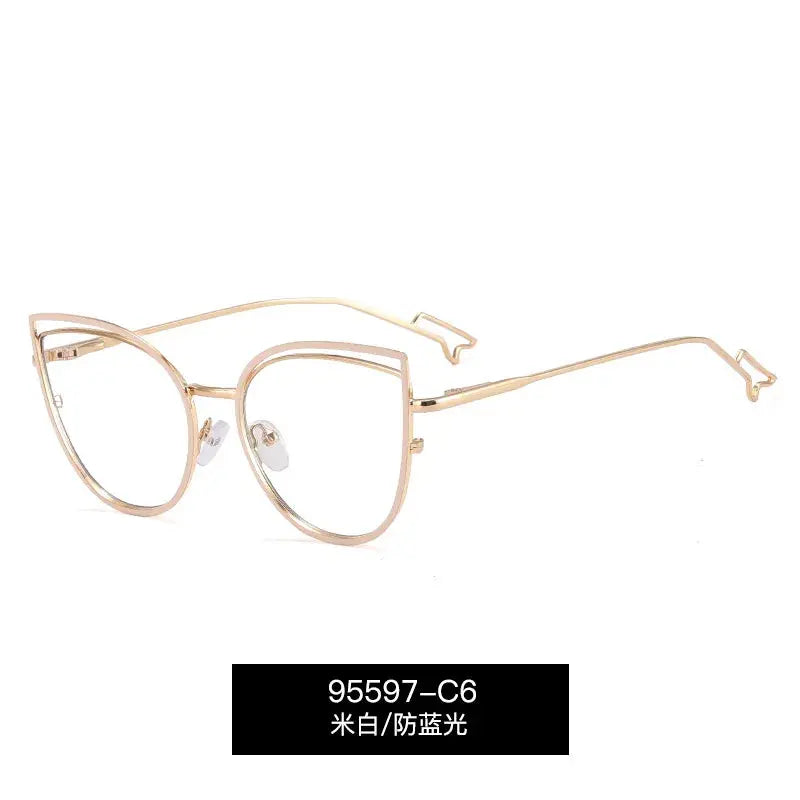 Women's Cat Eye Full Rim TR90 Prescription Glasses 95597 — view 8 | Rx Spectacle