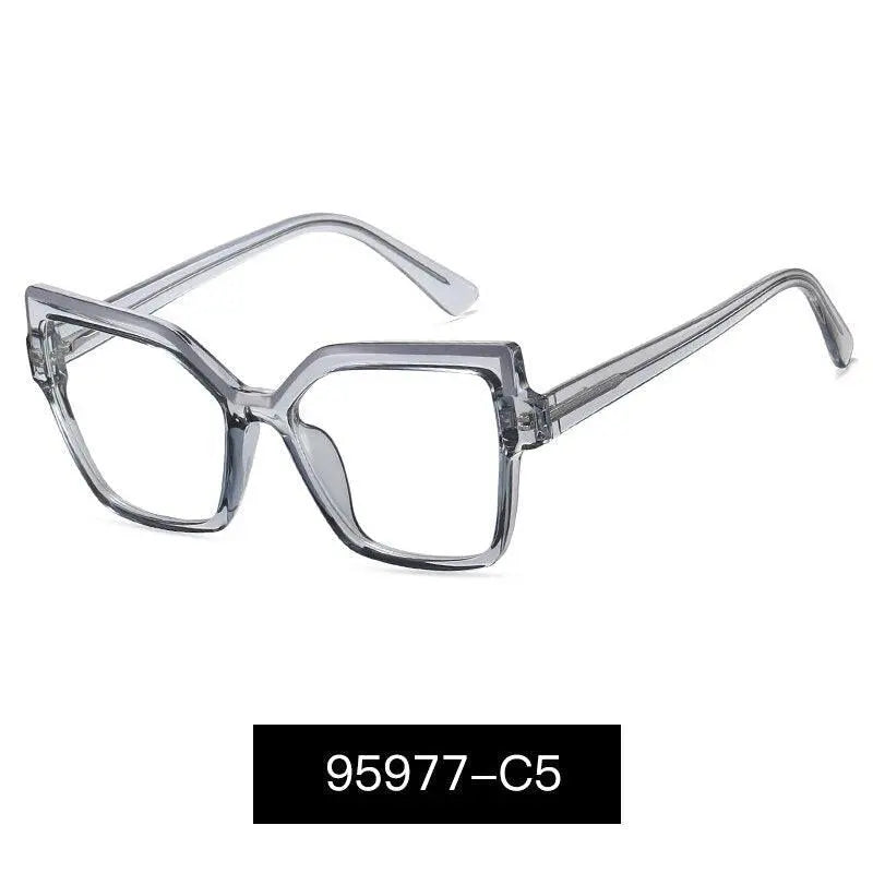 Women's Cat Eye Full Rim Alloy Prescription Glasses 95977 — view 4 | Rx Spectacle