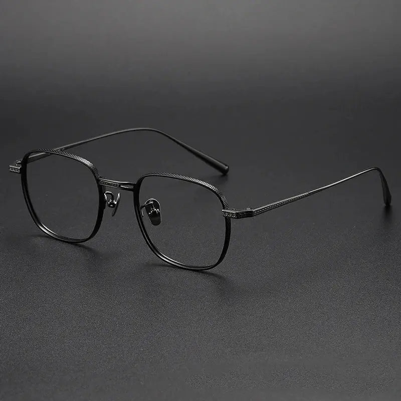 Women's Square Full Rim Titanium Prescription Glasses 227025 — view 5 | Rx Spectacle