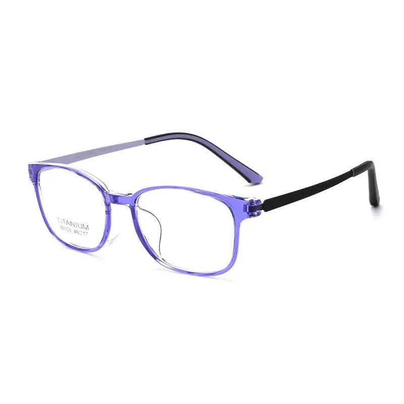 Unisex Square Full Rim Titanium Prescription Glasses 99903t — view 8 | Rx Spectacle