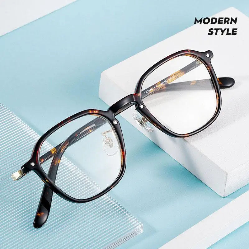 Unisex Oval Full Rim Acetate Prescription Glasses KBT98C51 — view 8 | Rx Spectacle