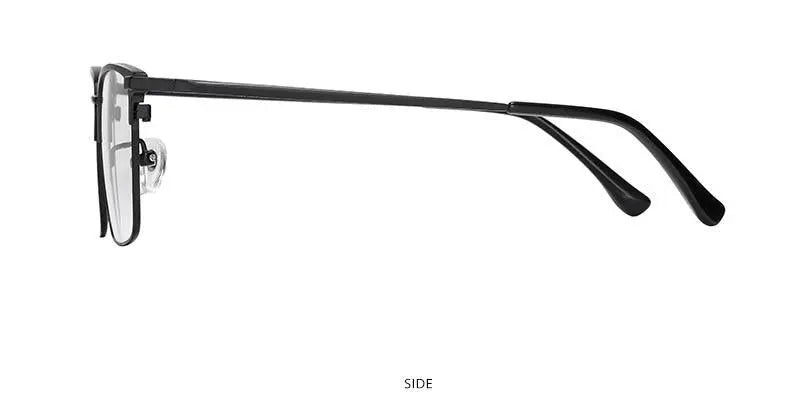 Men's Square Full Rim Titanium Prescription Glasses Yj2037 — view 11 | Rx Spectacle