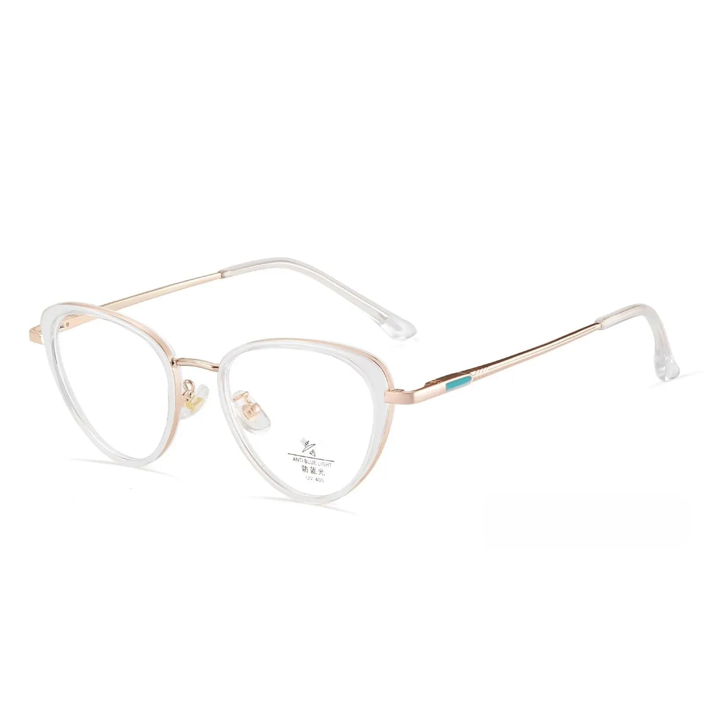 Women's Cat Eye Full Rim TR90 Prescription Glasses Y11931 — view 9 | Rx Spectacle
