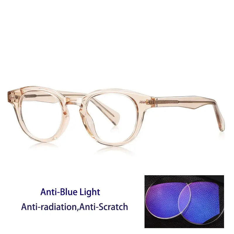Unisex Oval Full Rim Acetate Reading Glasses 82016 — view 3 | Rx Spectacle