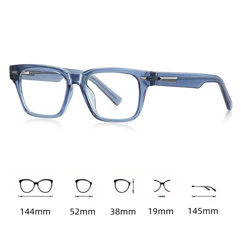 Unisex Square Full Rim Acetate Reading Glasses 421035 — view 2 | Rx Spectacle