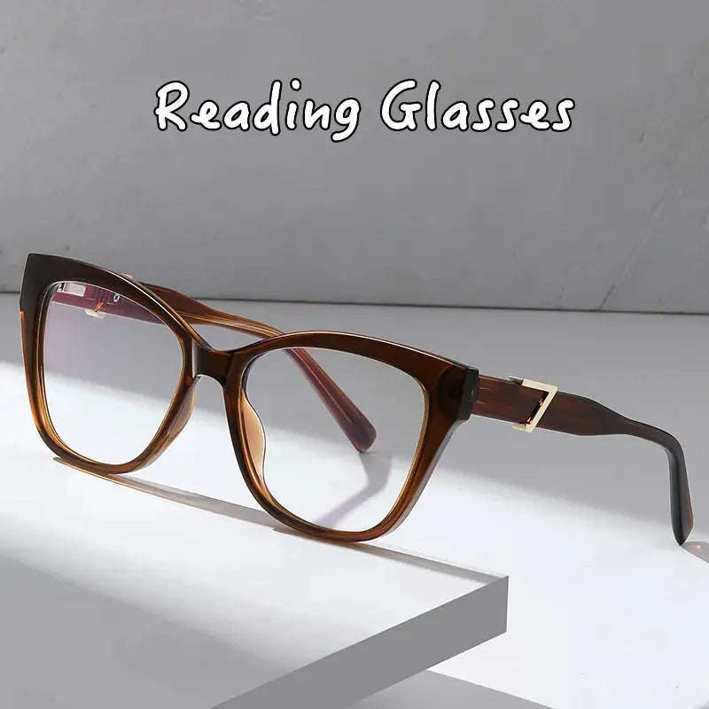 Unisex Cat Eye Full Rim Acetate Reading Glasses C909 — view 1 | Rx Spectacle