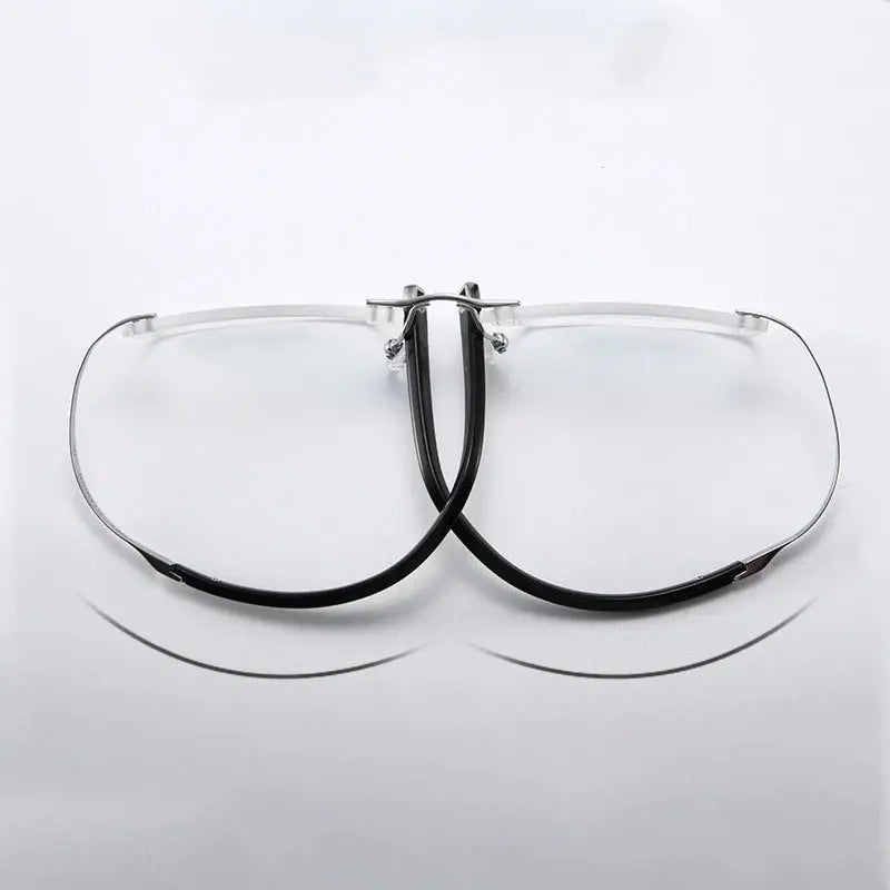 Unisex Rectangular Rimless Titanium Screwless Prescription Glasses 2952 — view 4 | Rx Spectacle