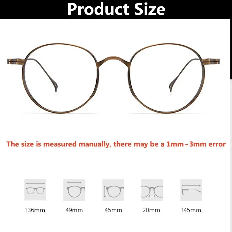 Women's Oval Full Rim Titanium Prescription Glasses 610519 — view 2 | Rx Spectacle