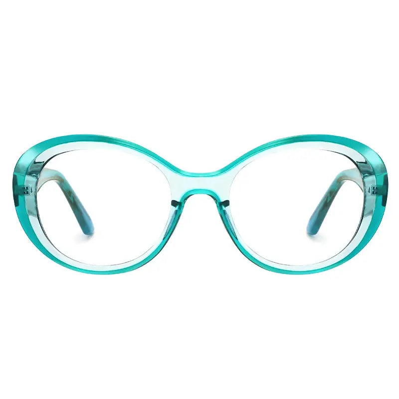 Women's Oval Full Rim TR90 Prescription Glasses J2146 — view 6 | Rx Spectacle