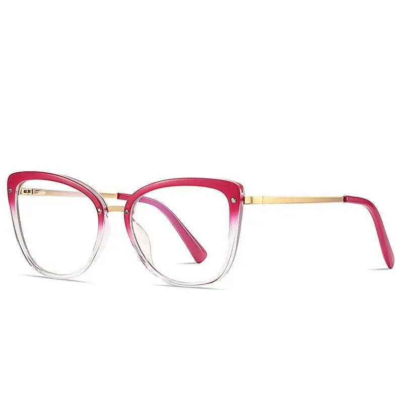 Women's Cat Eye Full Rim TR90 Prescription Glasses 2076 — view 5 | Rx Spectacle