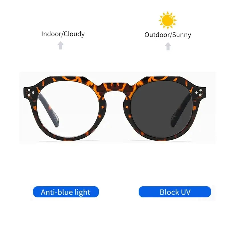 Unisex Round Full Rim Acetate Reading Glasses 3395 — view 2 | Rx Spectacle