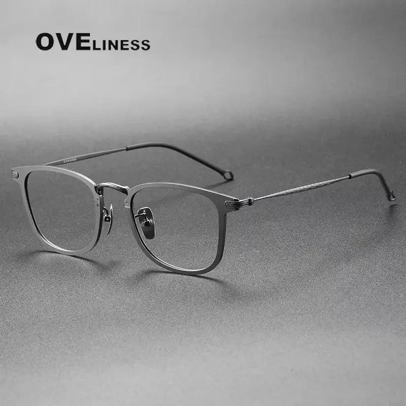 Unisex Round Full Rim Titanium Oversized Prescription Glasses 388009 — view 3 | Rx Spectacle