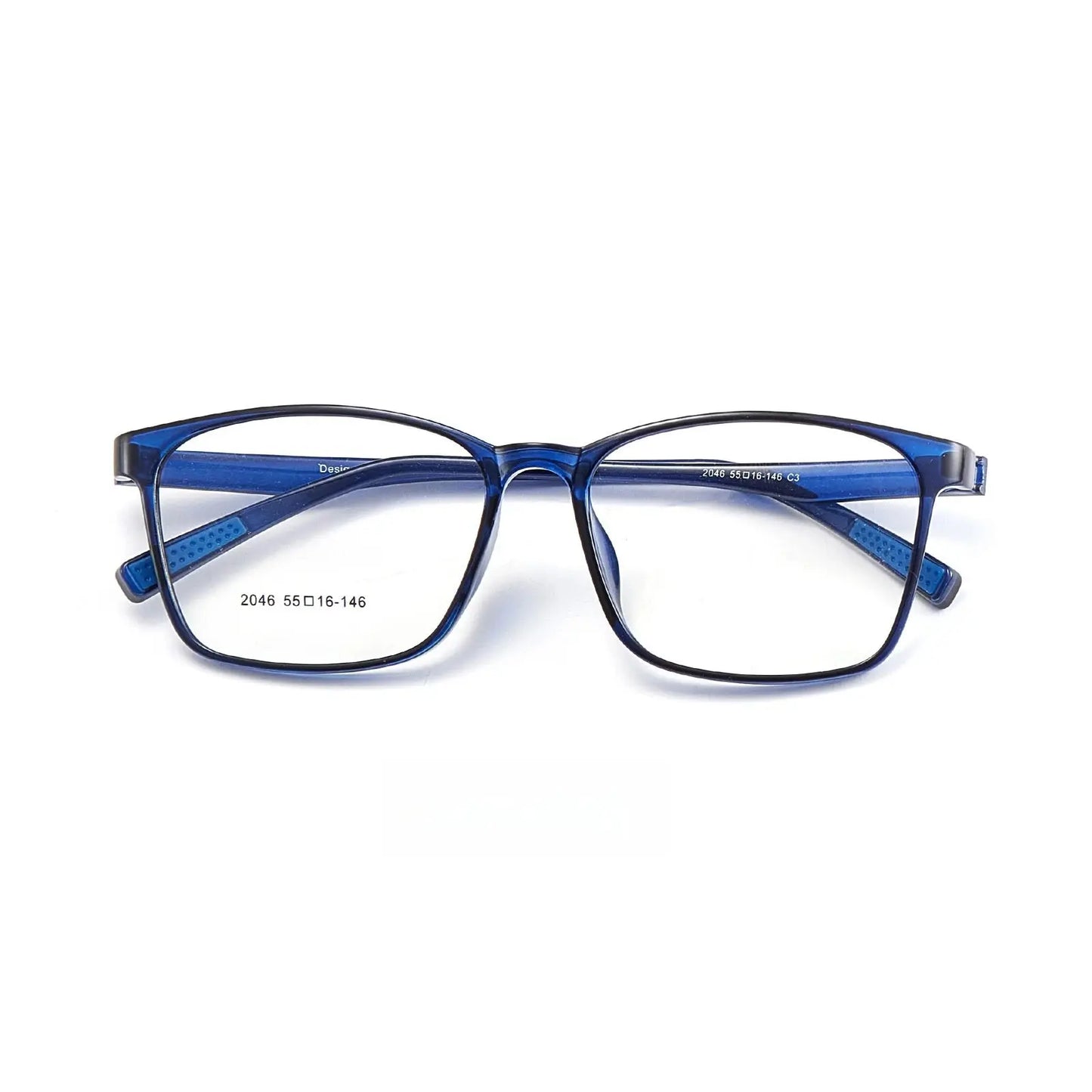 Unisex Square Full Rim TR90 Prescription Glasses Y2046 — view 10 | Rx Spectacle