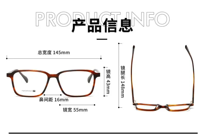 Unisex Browline Full Rim Acetate Prescription Glasses 639130 — view 2 | Rx Spectacle