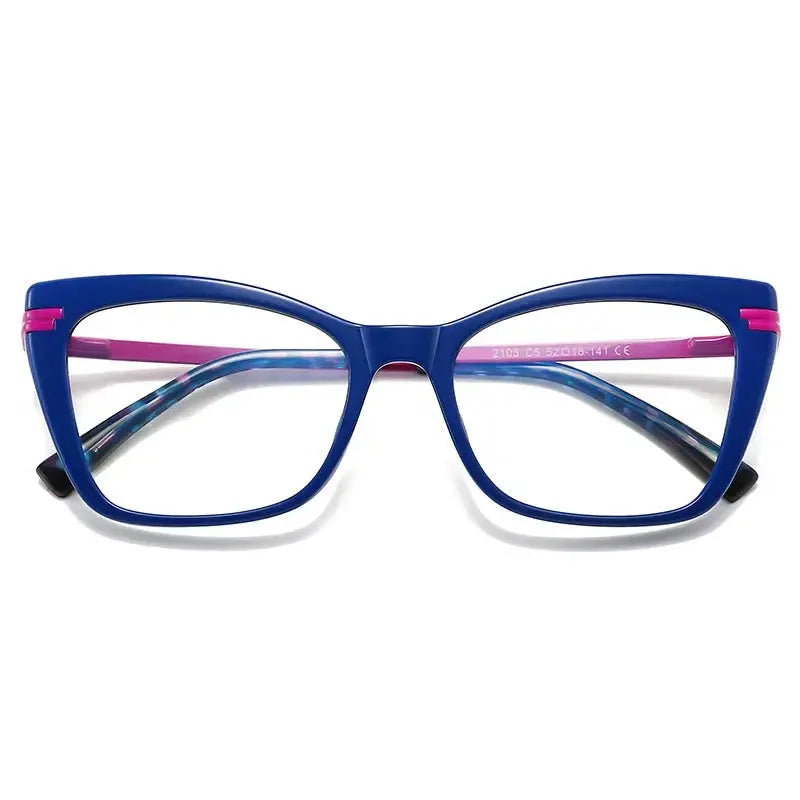Women's Cat Eye Full Rim TR90 Prescription Glasses 62105 — view 5 | Rx Spectacle