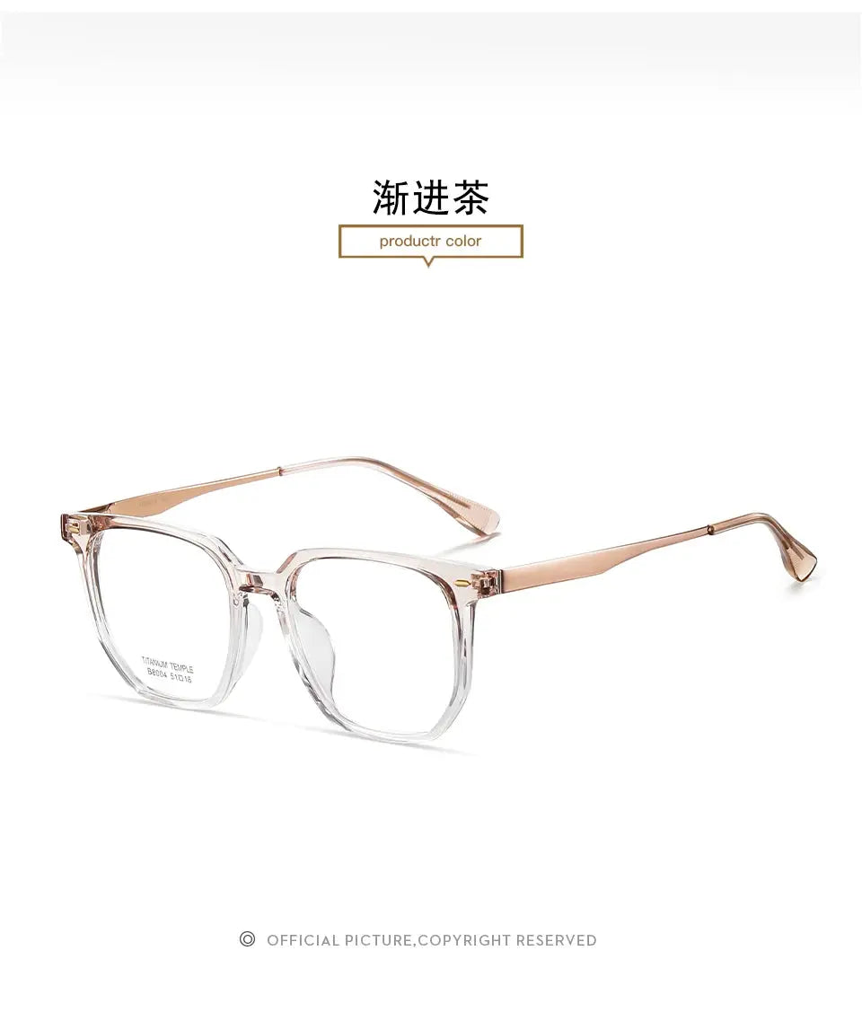Unisex Square Full Rim Plastic Prescription Glasses 8004 — view 14 | Rx Spectacle