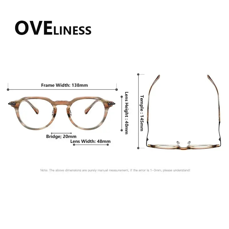 Women's Oval Full Rim Titanium Prescription Glasses 361389 — view 2 | Rx Spectacle