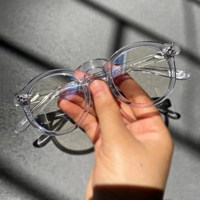 Unisex Round Full Rim Acetate Prescription Glasses 5125 — view 8 | Rx Spectacle