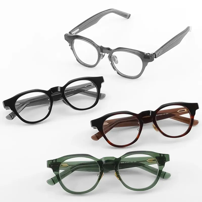 Unisex Round Full Rim Titanium Prescription Glasses 635005 — view 1 | Rx Spectacle