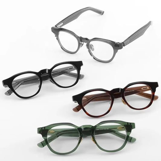 Unisex Round Full Rim Titanium Prescription Glasses 635005 — view 1 | Rx Spectacle