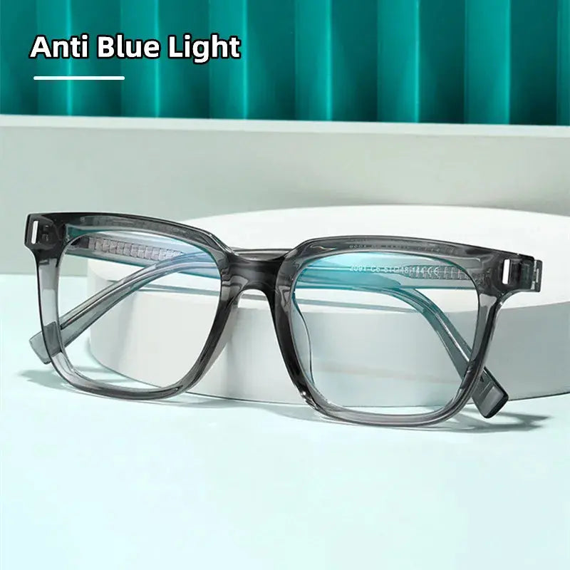Unisex Square Full Rim Acetate Reading Glasses 2091 — view 2 | Rx Spectacle