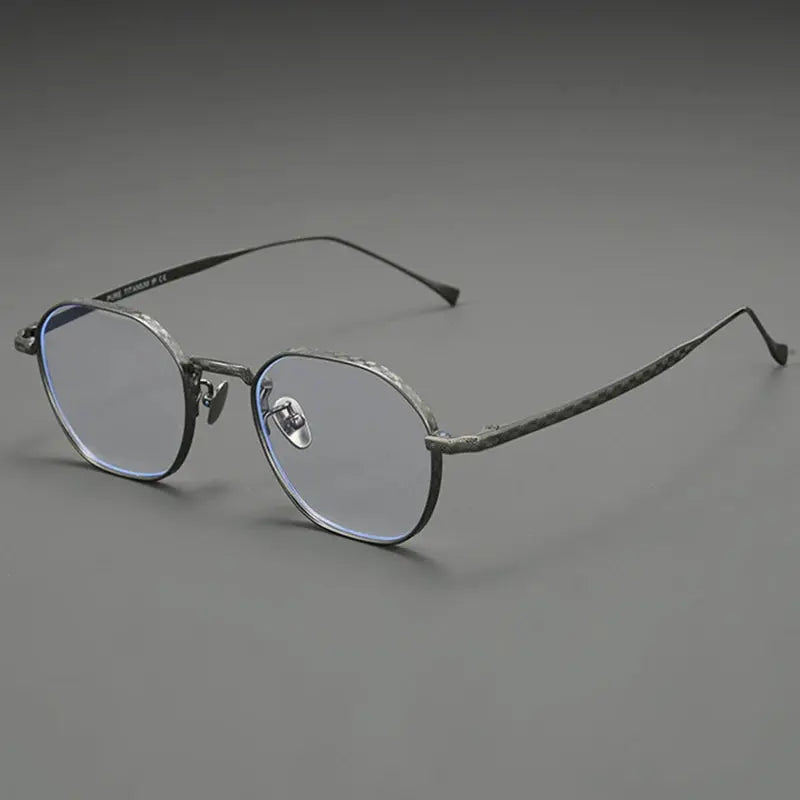 Women's Polygon Full Rim Titanium Prescription Glasses 320867 — view 1 | Rx Spectacle