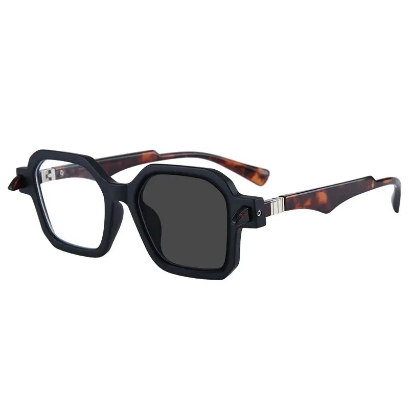 Unisex Square Full Rim Acetate Oversized Reading Glasses 5571 — view 10 | Rx Spectacle