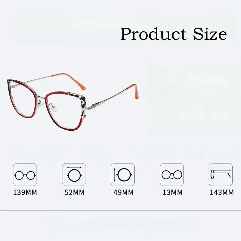 Women's Cat Eye Full Rim TR90 Prescription Glasses Y3024 — view 4 | Rx Spectacle