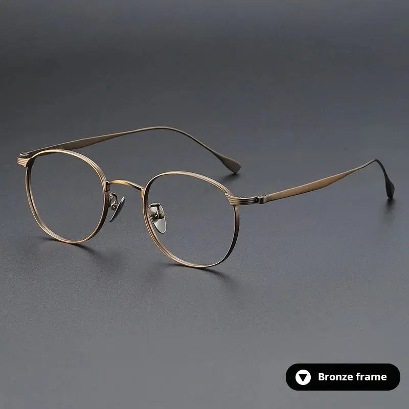 Women's Polygon Full Rim Titanium Prescription Glasses 72184 — view 3 | Rx Spectacle