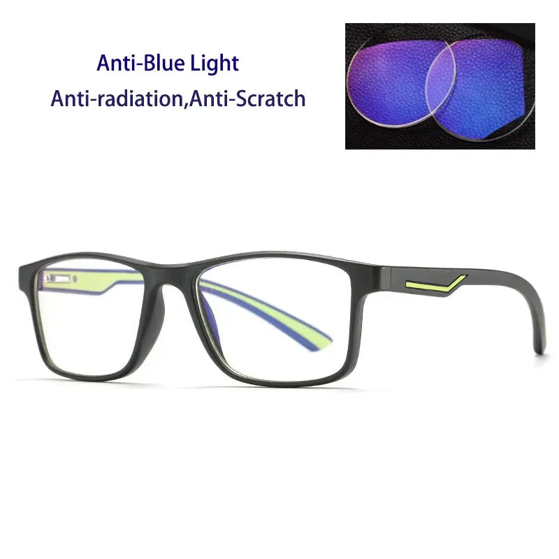 Unisex Square Full Rim Titanium Prescription Glasses 238800 — view 5 | Rx Spectacle