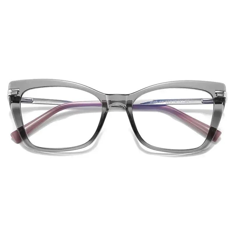 Women's Cat Eye Full Rim TR90 Prescription Glasses 62105 — view 7 | Rx Spectacle