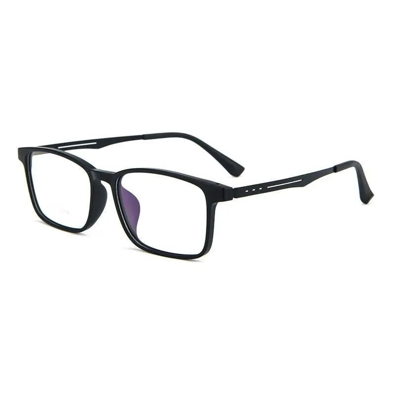 Unisex Square Full Rim Titanium Prescription Glasses A1002 — view 6 | Rx Spectacle