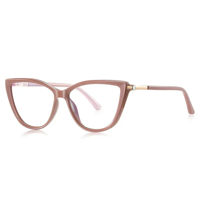 Women's Cat Eye Full Rim TR90 Prescription Glasses 72239 — view 5 | Rx Spectacle