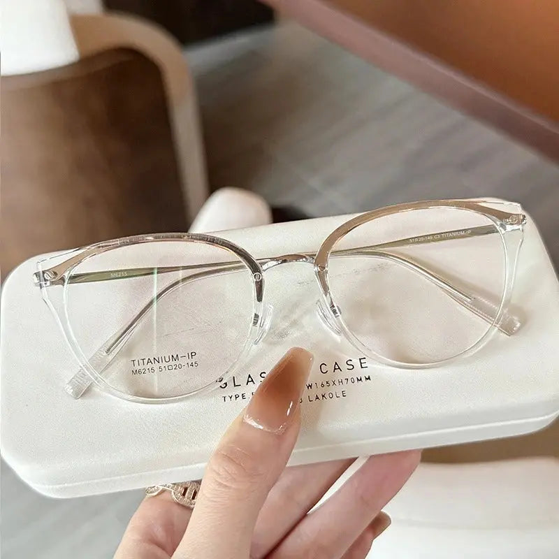 Women's Cat Eye Full Rim Titanium Prescription Glasses 62159 — view 8 | Rx Spectacle
