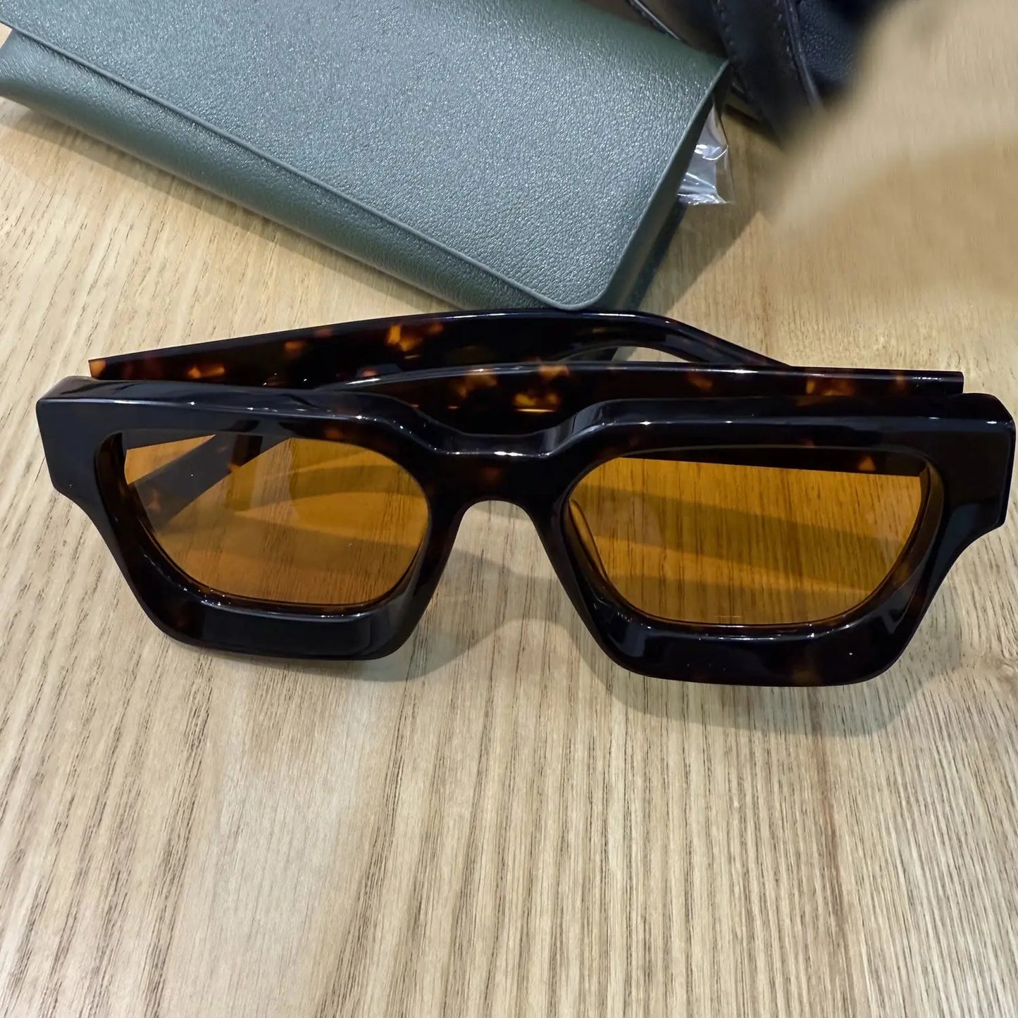 Men's Square Full Rim Acetate Flat Top Prescription Glasses 441439 — view 1 | Rx Spectacle