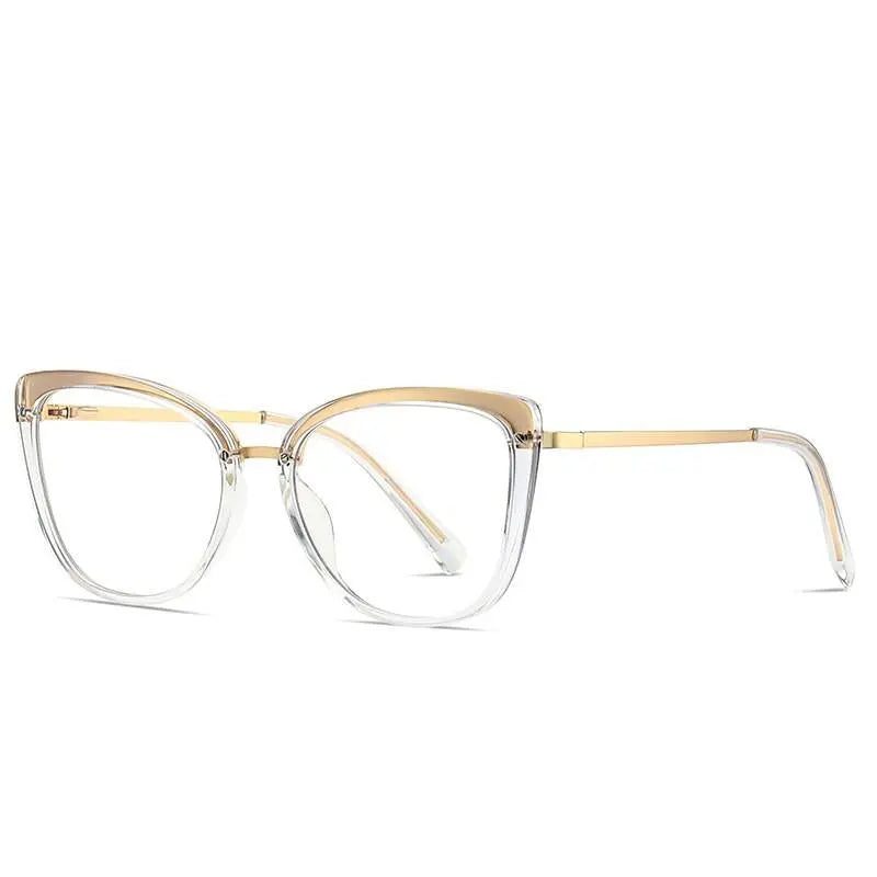 Women's Cat Eye Full Rim TR90 Prescription Glasses 2076 — view 2 | Rx Spectacle