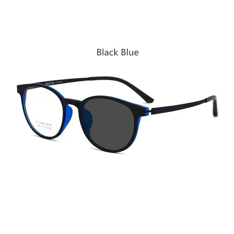 Unisex Round Full Rim Titanium Prescription Glasses 230911 — view 5 | Rx Spectacle