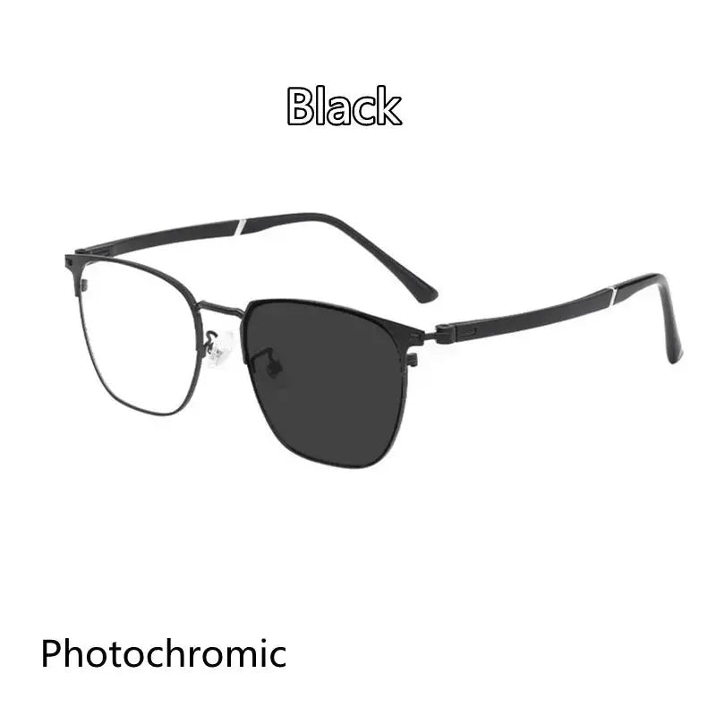 Unisex Square Full Rim Titanium Reading Glasses 6120 — view 11 | Rx Spectacle