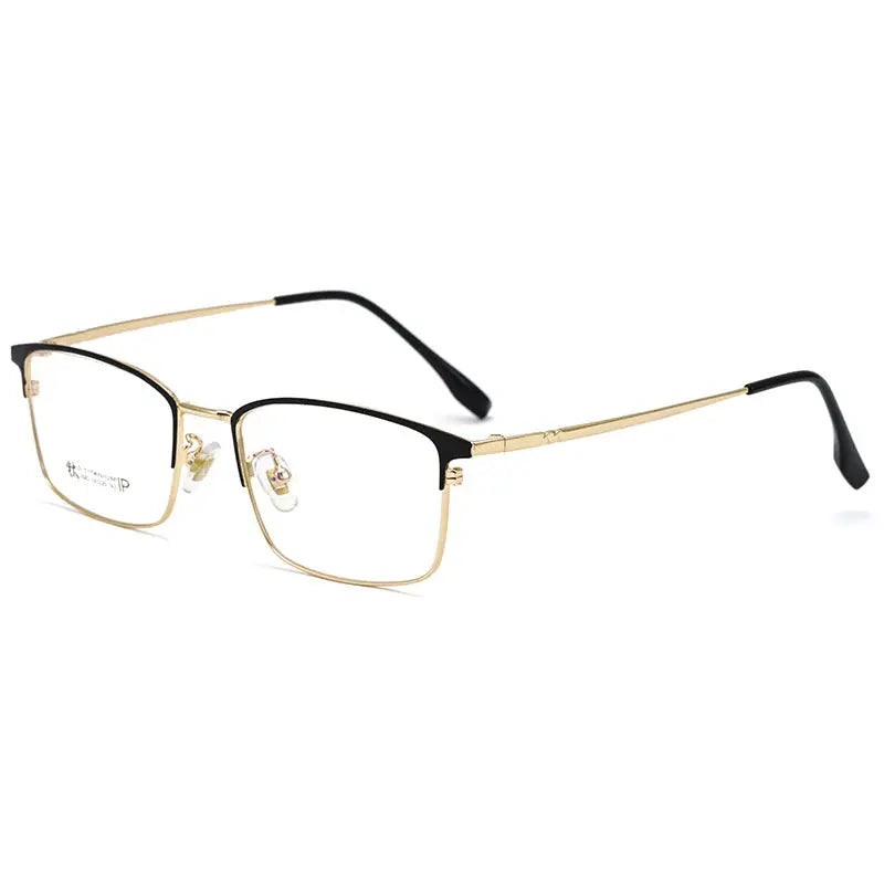 Men's Polygon Full Rim Alloy Prescription Glasses 942082 — view 4 | Rx Spectacle