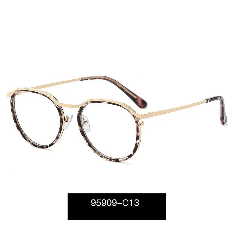 Women's Round Full Rim TR90 Prescription Glasses 95909 — view 5 | Rx Spectacle