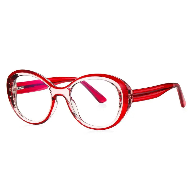 Women's Oval Full Rim TR90 Prescription Glasses J2146 — view 9 | Rx Spectacle