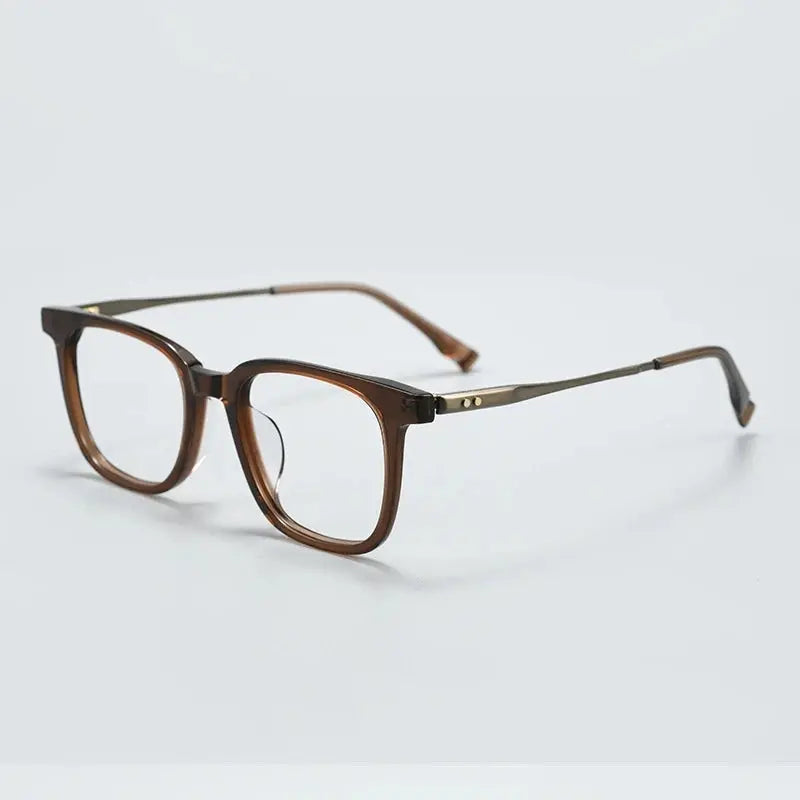 Unisex Square Full Rim Titanium Prescription Glasses 365911 — view 3 | Rx Spectacle