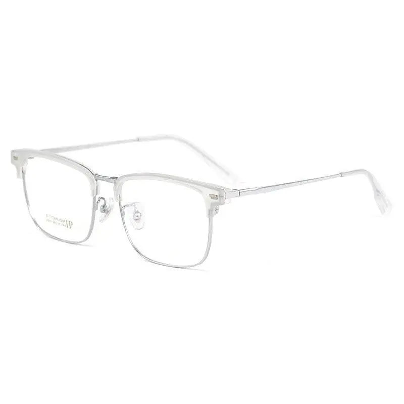 Men's Square Full Rim Titanium Prescription Glasses 2322BJ — view 9 | Rx Spectacle