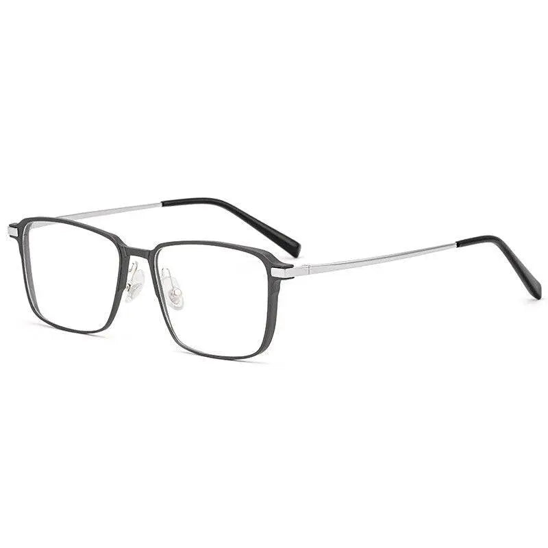 Men's Square Full Rim Titanium Prescription Glasses L5058 — view 4 | Rx Spectacle