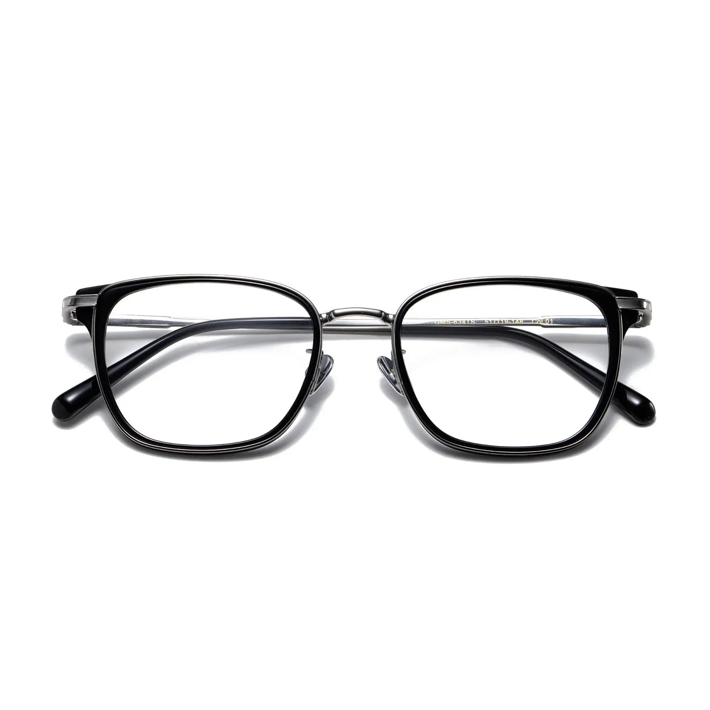 Unisex Square Full Rim Titanium Prescription Glasses 0634 — view 11 | Rx Spectacle